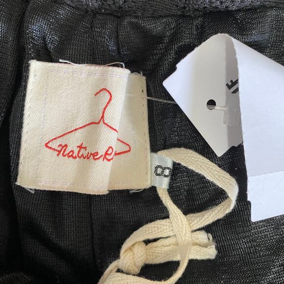 LF Native Rose Black Drawstring Waist Tassel Shorts Women's Size 8 NWT - Picture 4 of 7